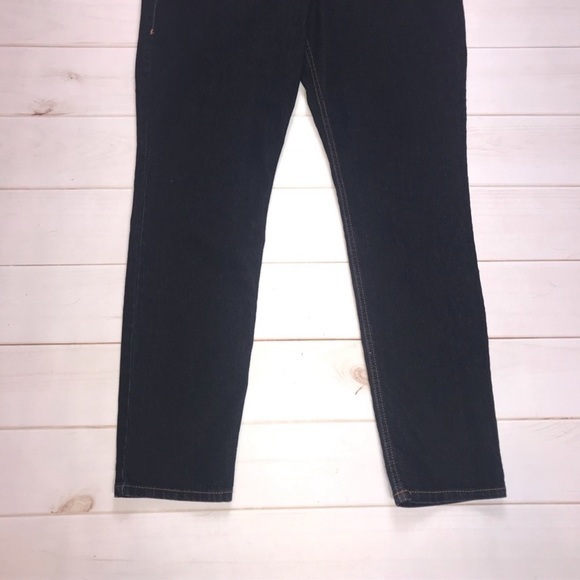 Fragile 20 dark denim blue wash skinny‎ cut mid rise buttoned back pocket jeans - Picture 5 of 8